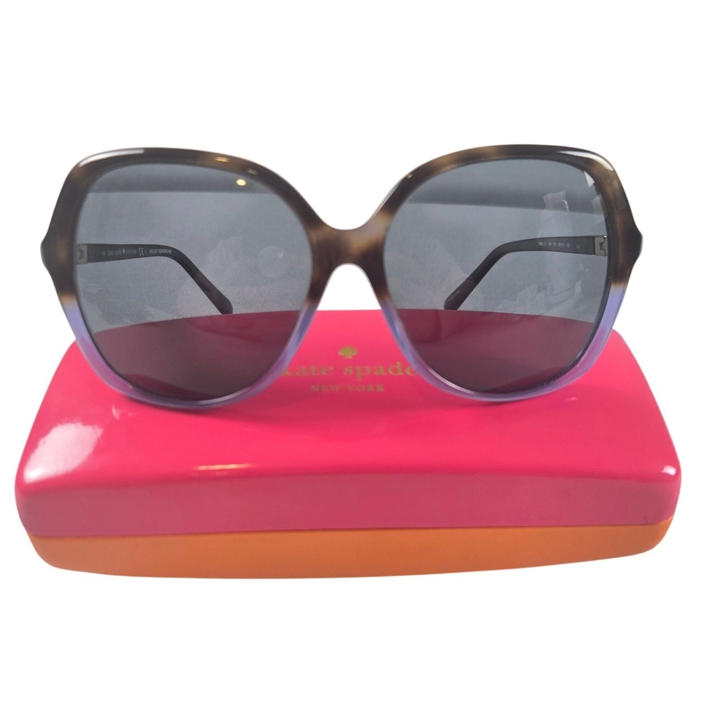 Kate Spade Jonell/S Sunglasses Women 58mm Tortoise Blue Oversized Designer Chic